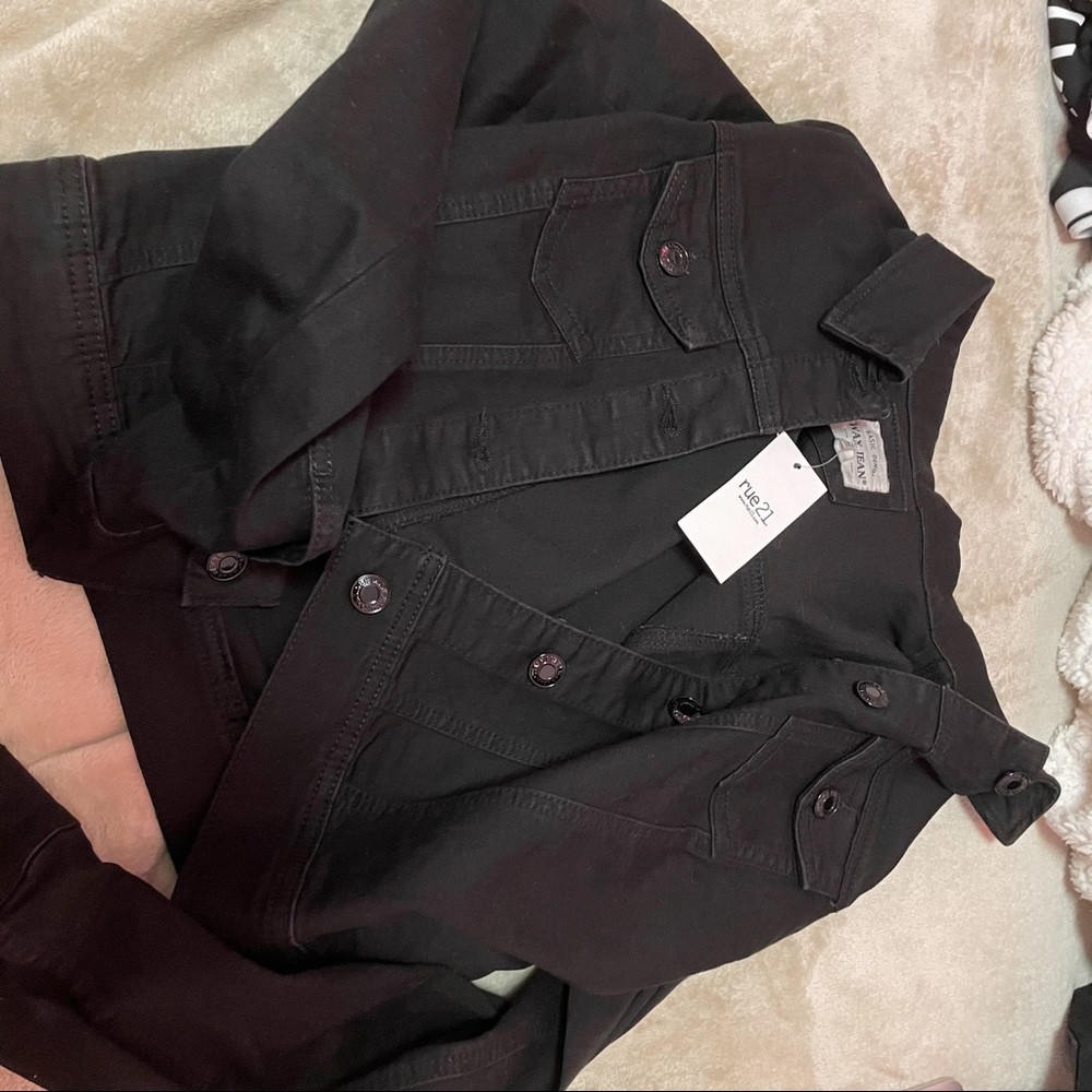 black denim jacket